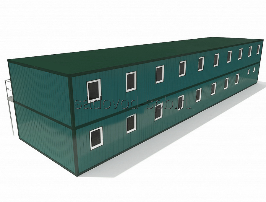 Блок-модуль из 20 блок-контейнеров 24,5х5,85х5,9 