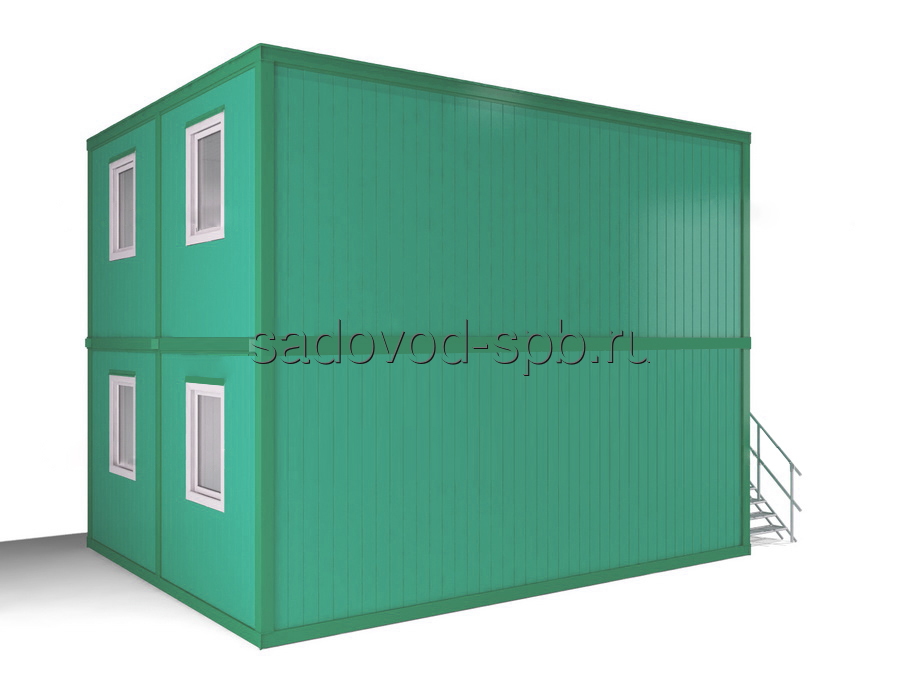 Блок-модуль из 4 блок-контейнеров 6х4,9х4,9 
